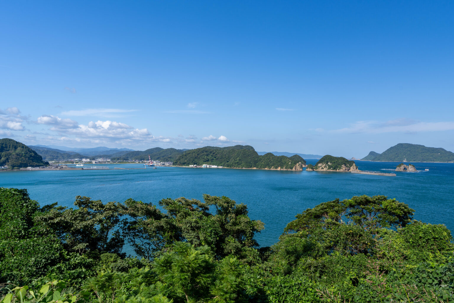 道の駅なんごうから望む日南海岸（宮崎県日南市）