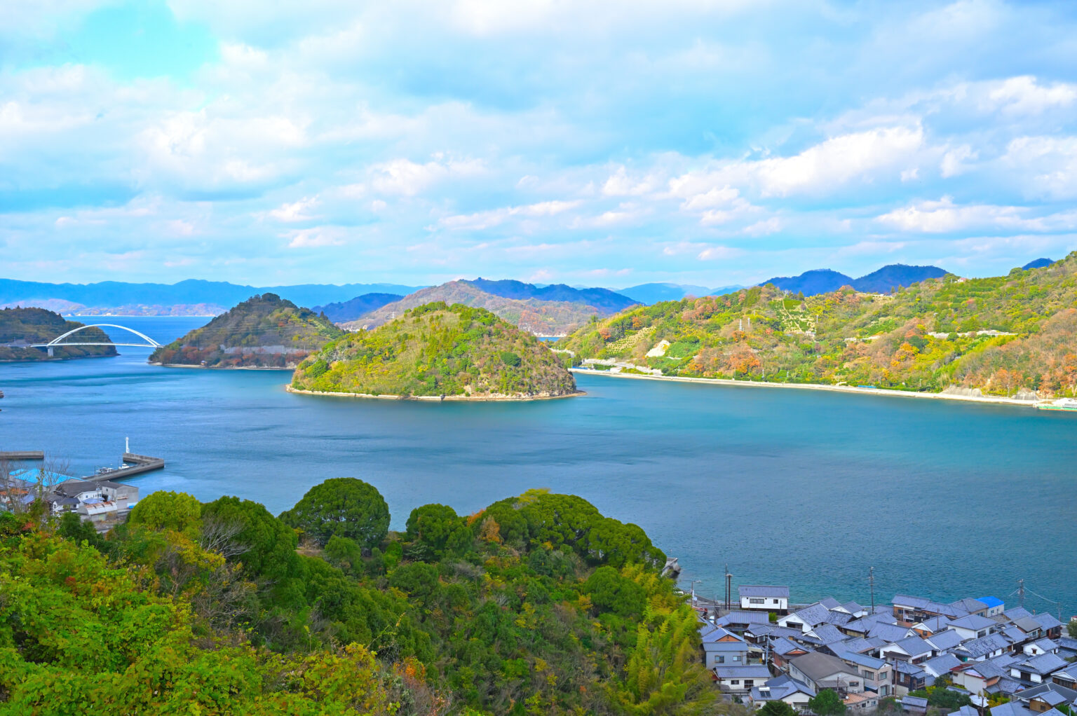 大崎下島・歴史の見える丘公園からの眺め（広島県呉市）