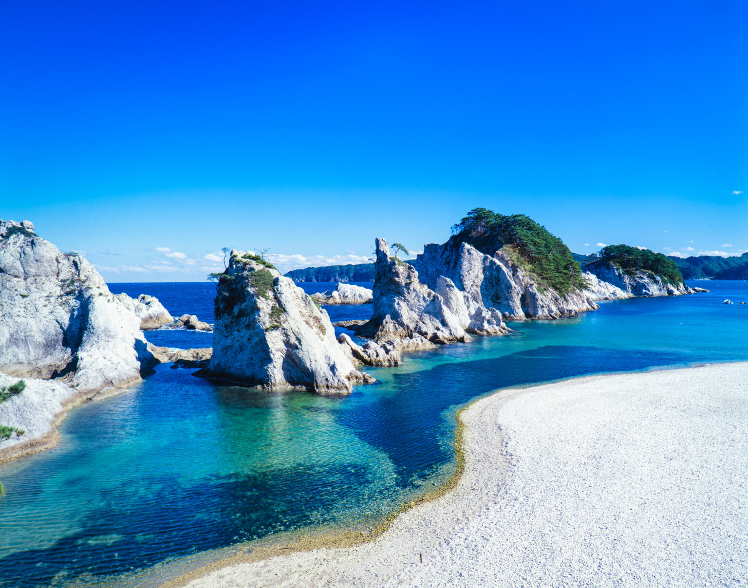 浄土ヶ浜（岩手県宮古市）